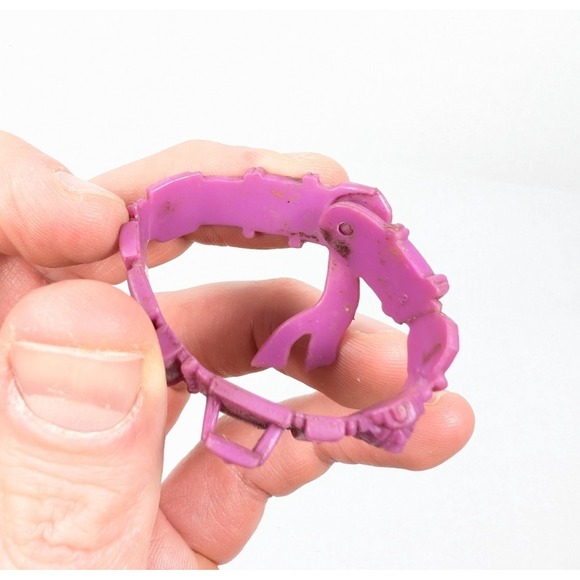 Vintage TMNT Slash Original Belt Purple Red 1990 Action Figure Accessory